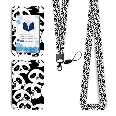 Baseballs Lanyard ID Badge Key Holder Keeper Fabric Black and White - Yahoo  Shopping