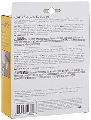 Safety 1st Adhesive Magnetic Lock System - 16 Locks & 4 Keys, White