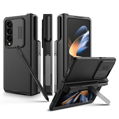 Nillkin Samsung Galaxy Z Fold 4 Case with S Pen Holder & Hinge Protection  [Hidden Kickstand] [Slide Camera Cover] CamShield Pro Slim Protective Case  for Galaxy Z Fold 4 - Black - Yahoo Shopping