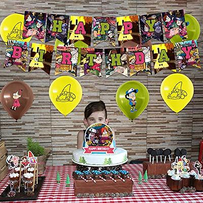 Fnaf Themed Birthday Party Supplies Banner Balloons Kit Cake Cupcake Topper  Decors Set Halloween Decor