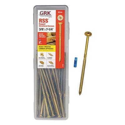 GRK Fasteners, 5/16x5-1/8 Washer RSS Screw 50pk, Model 772691122315 - Yahoo  Shopping