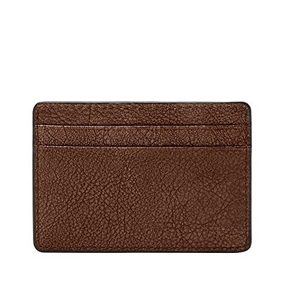 Fossil Men's Everett Leather Card Case Wallet