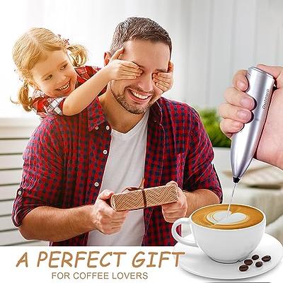 YUSWKO Rechargeable Milk Frother Handheld with 3 Heads, Silver Coffee  Electric Whisk Drink Foam Mixer, Mini Hand Stirrer with 3 Speeds Adjustable  for Latte, Cappuccino, Hot Chocolate, Egg - Yahoo Shopping