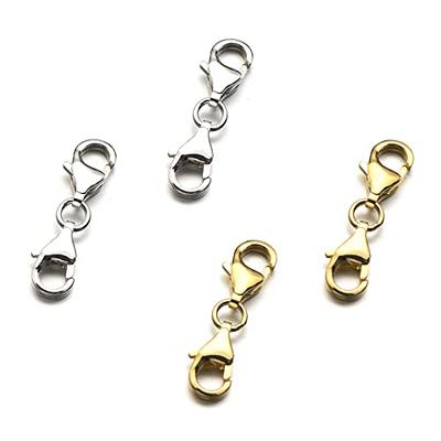 Zpsolution 925 Sterling Silver Double Lobster Clasp Extender Double Opening  Necklace Clasp Double Claw Connector Bracelet Extension Clasps for Jewelry  Making (Gold & Silver) - Yahoo Shopping