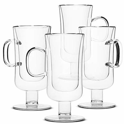 BTaT- Irish Coffee Mug, Coffee Glass, Set of 4 (10oz, 300ml