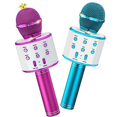 Ankuka Kids Karaoke Microphone 2 Pack, Wireless Bluetooth Karaoke