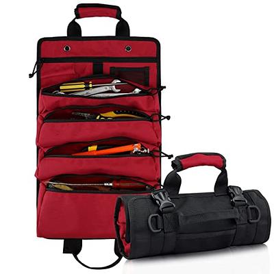 The Ryker Bag Tool Organizers - Small Tool Bag W/Detachable Pouches, Heavy  Duty Roll Up Tool Bag Organizer : 6 Tool Pouches - Gifts for Dad Tool Roll