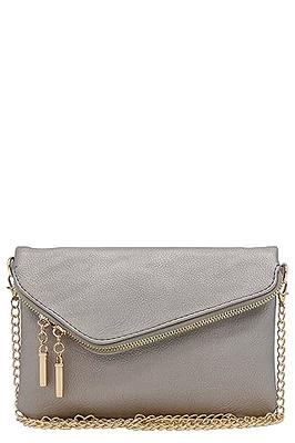 FashionPuzzle Envelope Wristlet Clutch Crossbody Bag with Chain Strap –  Vedazzling Accessories