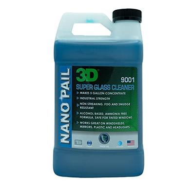 3D Super Concentrated Glass Cleaner Nano Pail - Heavy Duty Industrial &  Commercial Use 64oz. - Yahoo Shopping