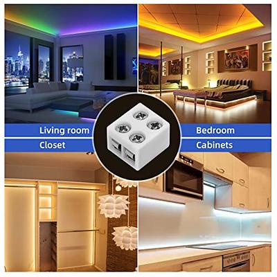 20 PCS 2-Pin 8mm Solderless LED Strip Connectors, Reliable and  Easy-to-Install, Solidly Connected LED Light Connectors