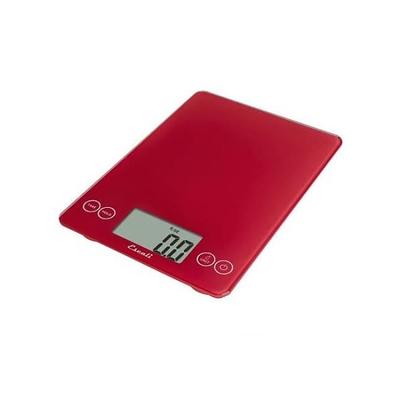 San Jamar / Escali SCDG15BK Arti 15 lb. Glass Digital Portion Control Kitchen  Scale