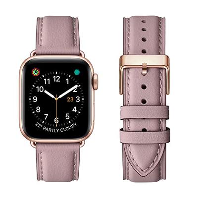 Genuine Leather Strap For Apple Watch Band 44mm 40mm 38mm 42mm