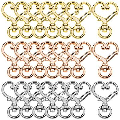 36Pcs Heart-Shaped Swivel Snap Hook,Metal Spring Snap Keychain Colored  Heart Clips Keychain Hook Lobster Clasp Split Key Rings Bulk for Keychain  Lanyard,Charm,Jewelry,DIY Crafts Supplies(3 Colors) - Yahoo Shopping