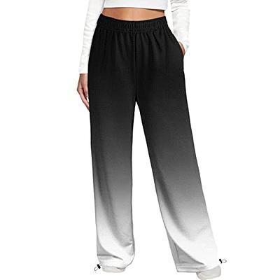 Sweatpants for Women Cinch Bottom Trousers Teen Girls High Waisted