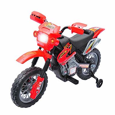 Qaba 6V Kids Motorcycle Dirt Bike Electric Battery-Powered Ride-On Toy  Off-Road Street Bike with Training Wheels Red - Yahoo Shopping