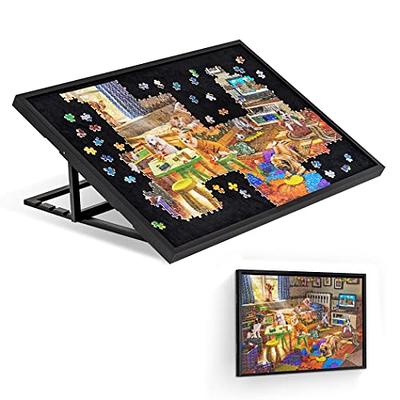 Lavievert 2 in 1 Adjustable Jigsaw Puzzle Board & Puzzle Frame,  4-Tilting-Angle Portable Puzzle Table for Adults, Wooden Puzzle Easel Stand  with Non-Slip Surface for Up to 1000 Pieces - Black - Yahoo Shopping
