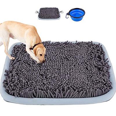 Dog Licking Mat Puppy Chew Toys Interactive Dog Toy Games Cage Slow Feeder  Bowl for Crate Pet Aggressive Chewers Kennel Blue