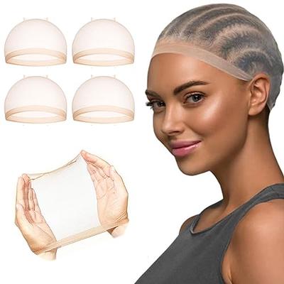 Headband Wig Cap Lace Mesh Wig Caps Wig Grip Cap with Adjustable Elastic  Band for Making Wigs (Black) - Yahoo Shopping
