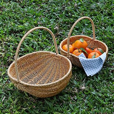 Woven Hanging Baskets for Living Room Fruit Sundries Organizer