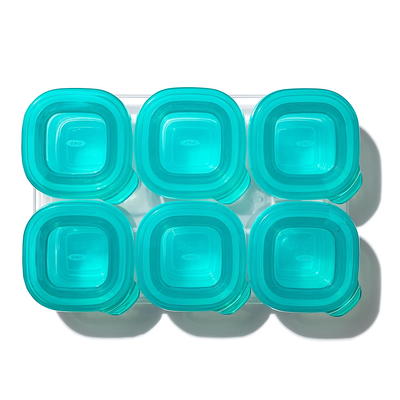 OXO TOT Silicone Baby Blocks 4oz - Teal