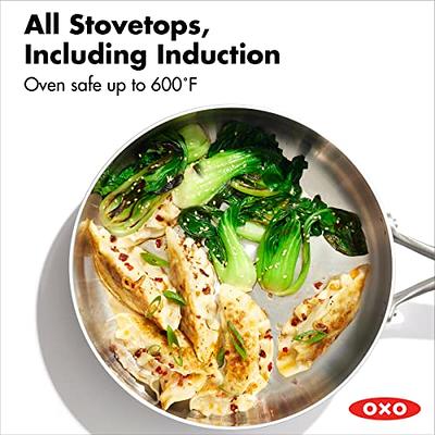 OXO Mira 3-Ply Stainless Steel Non-Stick Frying Pan, 12 - Bed