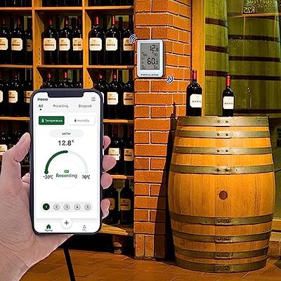  INKBIRD WiFi Thermometer Hygrometer Monitor, Smart Temperature  Humidity Sensor IBS-TH3 with App Notification Alert, 1 Year Data Storage  Export, Remote Monitor for Greenhouse Wine Cellar Baby Room : Patio, Lawn 