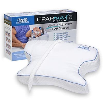 Therapedic Premier Clean Comfort Memory Foam Contour Pillow, Standard/Queen - White