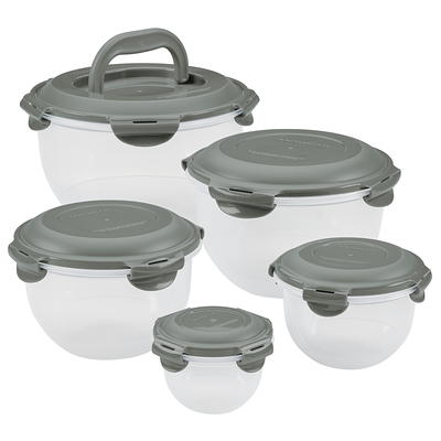 Martha Stewart Round Glass Storage Container Set with Leak Proof