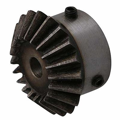 2Pcs Bevel Gear Tapered Bevel Pinion Gear Bevel Gears 2 Module 20 Teeth for  Hardware Mechanical Rotation (20T 12mm Hole)