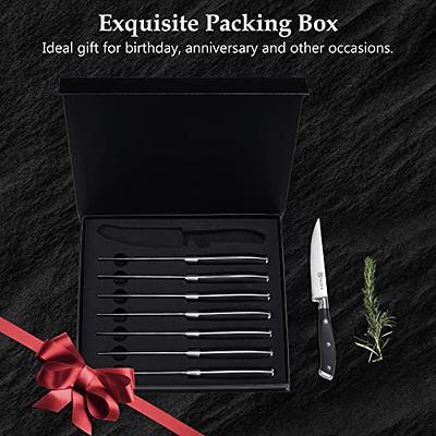 Paudin S2 4-Piece 4.5-inch Steak Knife Set Dining Knives Set Kitchen Knives  5Cr15Mov Steel