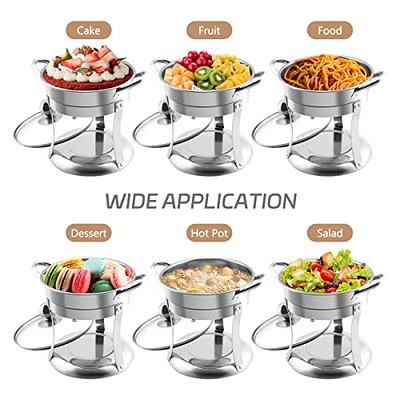 BriSunshine 6 Packs Individual Single Shabu Hot Pot,1QT Mini Round