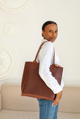 Brown Leather Shoulder Bag, Hobo Women Everyday Tote Leather Tote, Purse, Soft  Handbag For Women - Yahoo Shopping