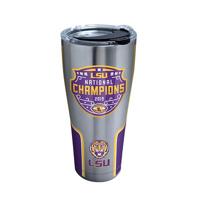 LSU Tigers 18oz Coffee Tumbler with Silicone Grip