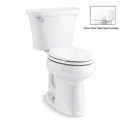 KOHLER Black Black Rough-In WaterSense Elongated Toilet at