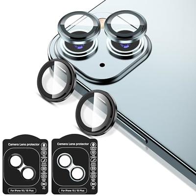 For iPhone 14 15 Pro Max Camera Lens Protectors Metal Camera Ring