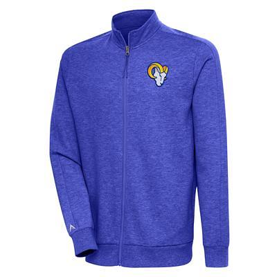 Men's Antigua Steel Los Angeles Rams Altitude Full-Zip Jacket Size: Small