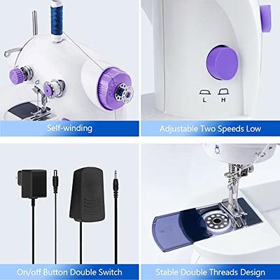 MiniaPortableaSewingaMachine Magicfly Mini Sewing Machine for Beginner,  Dual Speed Portable Sewing Machine Machine with Extension Table, Light, Sewing  Kit