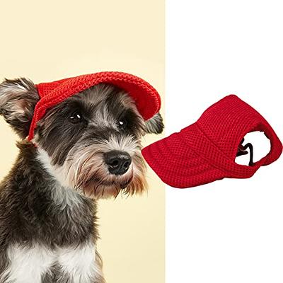 Dog Baseball Hat Adjustable Breathable Mesh Funny Small Dog Hat Sun Hats  for Dogs Hat for Dogs with Ear Holes for Hiking Teddy Tzu Terriers Red S -  Yahoo Shopping
