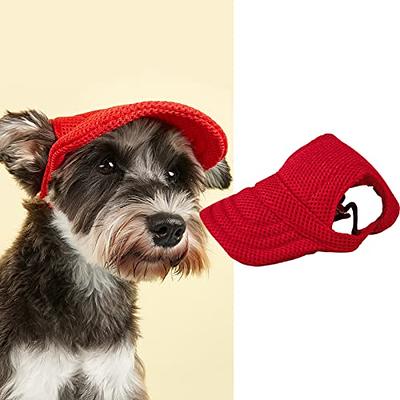 Pet Dog Hats Breathable Cute Summer Baseball Sun Cap With Ear Holes For  small medium large dog Outdoor Accessories Hiking Sports