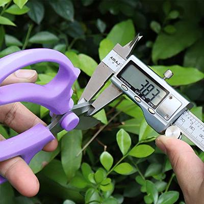 CyberGenZ Anvil Pruning Shears - 8 Garden Shears Pruning, Heavy Duty  Garden Clippers Handheld with Blue Adjustable Grip, Gardening Pruners Tool  for