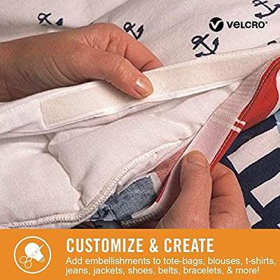 VELCRO Brand Iron On Tape for Alterations and Hemming | No Sewing or Gluing  | Heat Activated for Thicker Fabrics | Cut-to-Length Roll