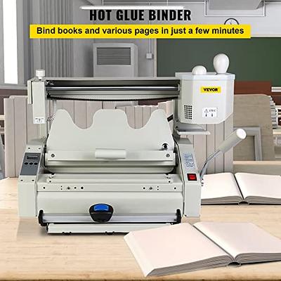 A4 Manual Hot Glue Book Binder Machine with Milling Cutter Wireless Book  Binding Machine for Binding Books Albums Notebook with 1 Pound Glue Pellets  - Yahoo Shopping