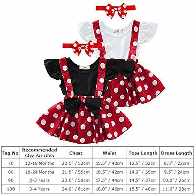 IBTOM CASTLE Kids Baby Girl Polka Dots Princess Costume Birthday