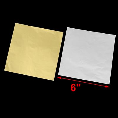 GOLDEN Square Foil Wrappers Package for Sweets Candy Chocolate