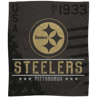 Pittsburgh Steelers 60 x 80 Helmet Stripes Flannel Fleece Blanket