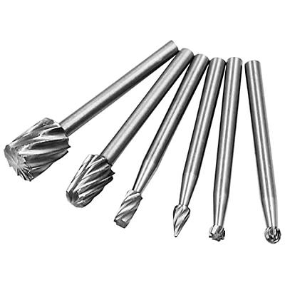 5/10pcs Rotary Burr Rasp Set Carbon Steel Wood Carving File Rasp Drill Bits  Fit For Rotary Tools For DIY Woodworking Wood Plastic Carving Polishing Gr