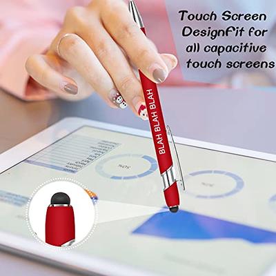 12 Pieces Quotes Pen Inspirational Ballpoint Pen with Stylus Tip