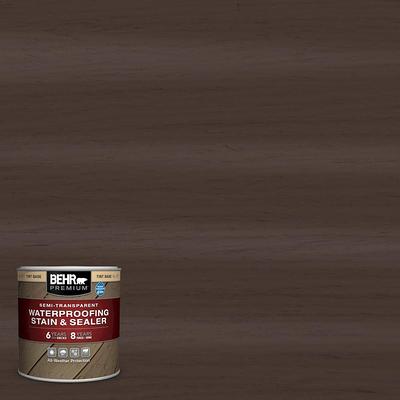 BEHR PREMIUM 1 gal. #ST-104 Cordovan Brown Semi-Transparent Waterproofing  Exterior Wood Stain and Sealer 507701 - The Home Depot