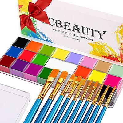 Face Body Paint Vibrant Colors Painting Palette Face Painting