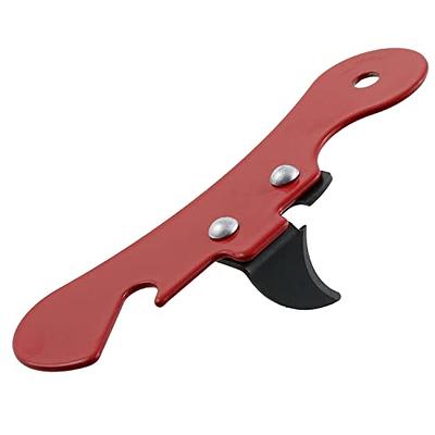 Can Opener and Beer Bottle Opener Bartender with 4.2 inch Long Silicone Handle, Pop Top Can Tab Opener for Long Nails, Bottle Opener for Arthritic